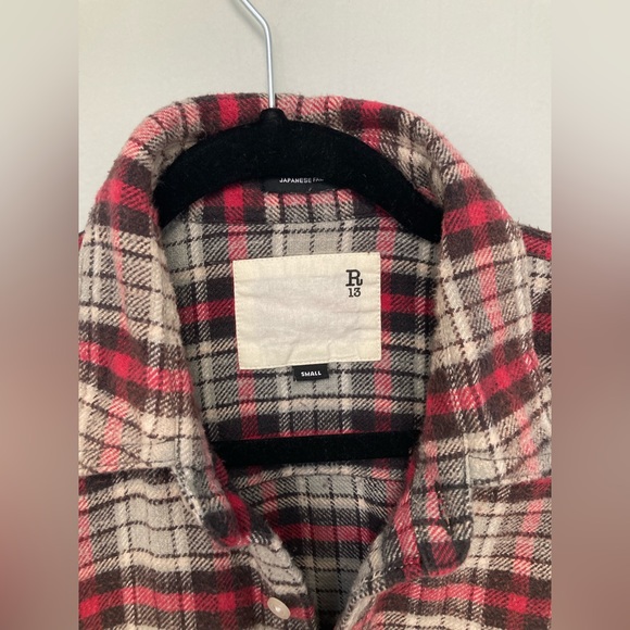 R13 Plaid Oversized Boxy Shirt. Size small. $495 - Picture 14 of 16